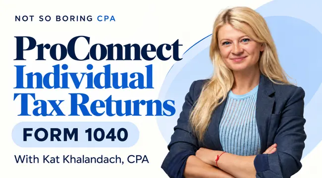 proconnect Form 1040 course